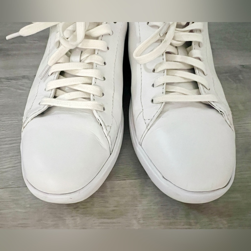 White Cole Haan Grand Crosscourt Sneakers Shoes, Women 8, Leather, Sezane Jack - Picture 4 of 9